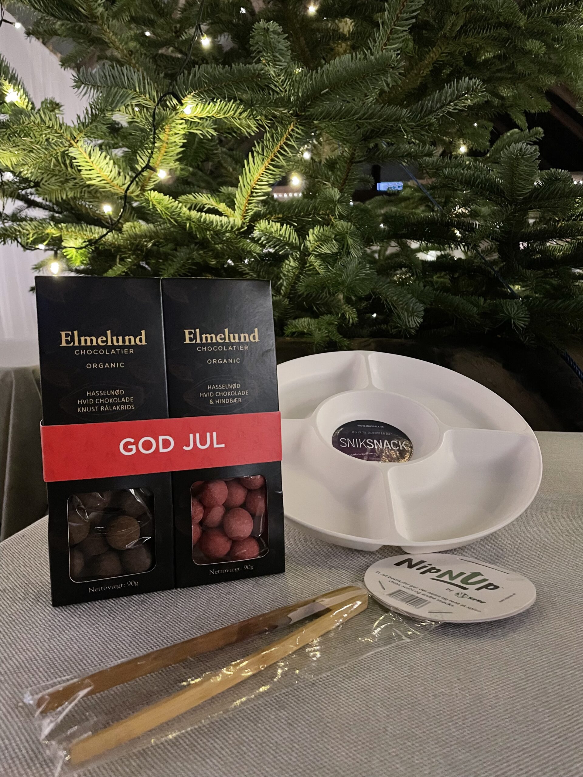 Værtindegave - Snackfad, Chokolade og NipNap